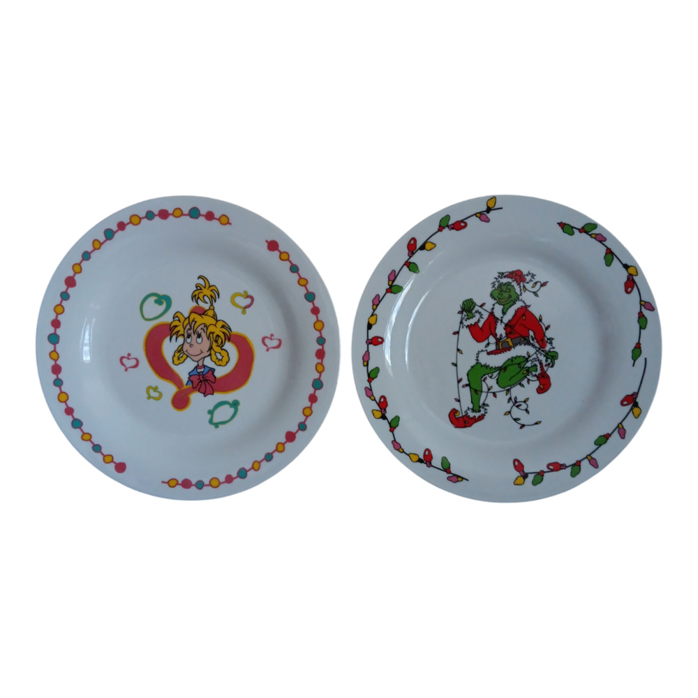Dr. Seuss The Grinch & Cindy Lou Who Plates